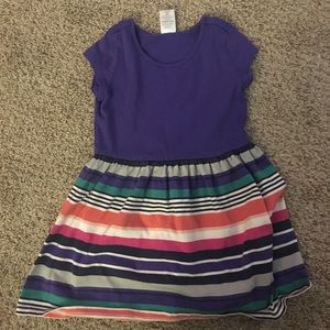 Purple Striped Dress